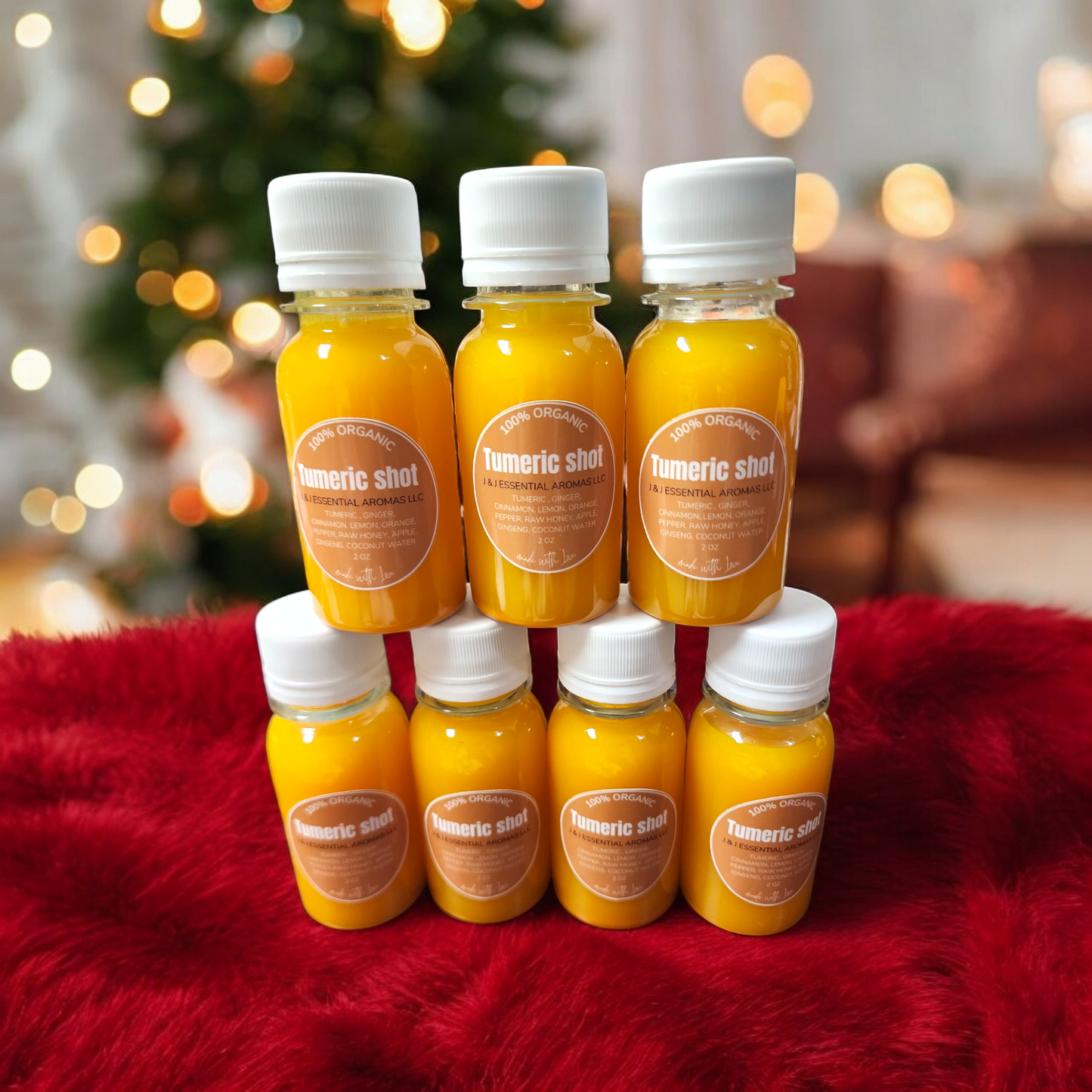 Turmeric and ginger shots